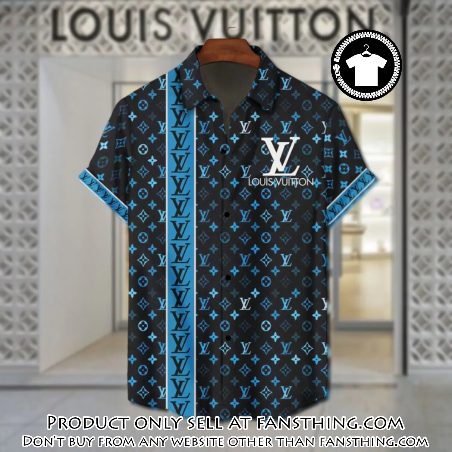 Lv louis vuitton luxury hawaiian shirt & short set lhs1195 fst5154518